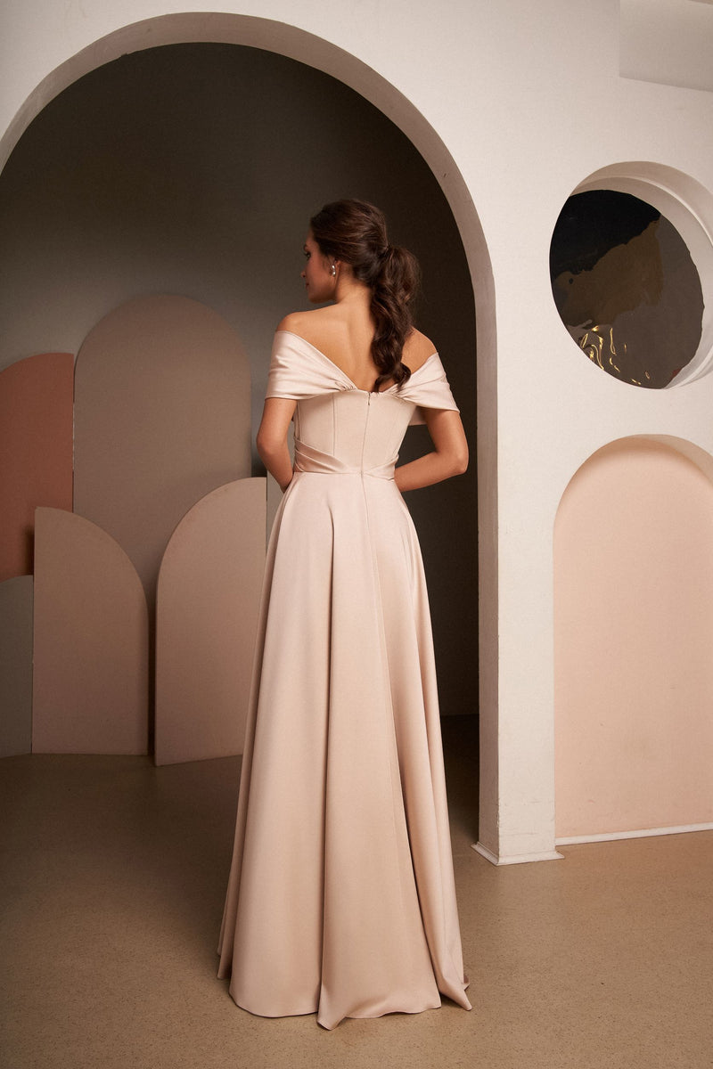 Elegant Off-shoulder Long Dress HAREM's Brides Elegant Off-shoulder Long Dress HAREM's Brides