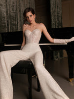 Stylish Glitter Bridal Jumpsuit