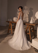 V-Neck A-line Wedding Dress
