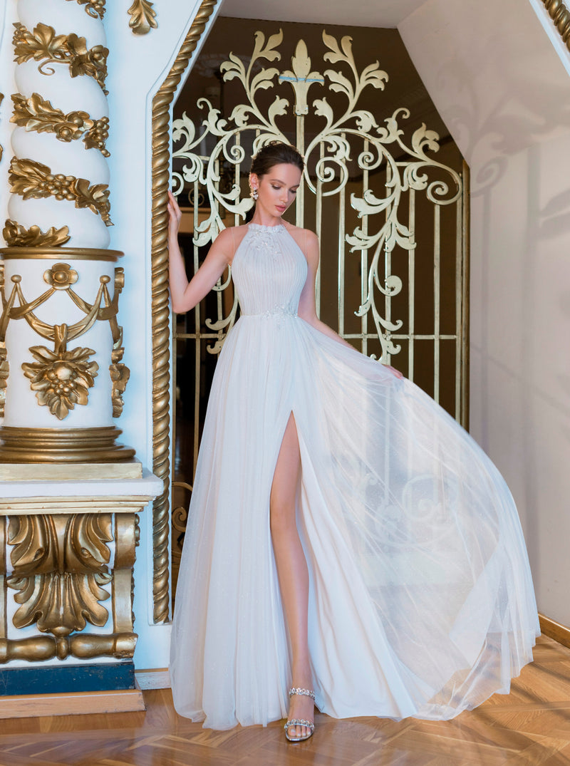 sexy side slit dress Sexy Side Slit Mermaid Evening Dresses One Shoulder Applique Backless Prom Gowns