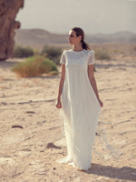 Spaghetti Strap Wedding Dress with Cape