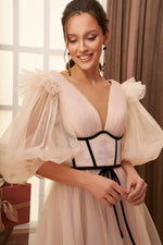 Robe midi en tulle avec corset amovible 