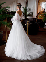 Strapless A-Line Wedding Dress with Removable Sleeves