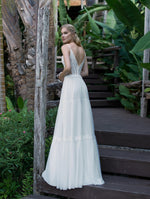 Spaghetti Strap Wedding Dress with Bolero