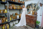 Long Sleeves Lace Boho Wedding Gown