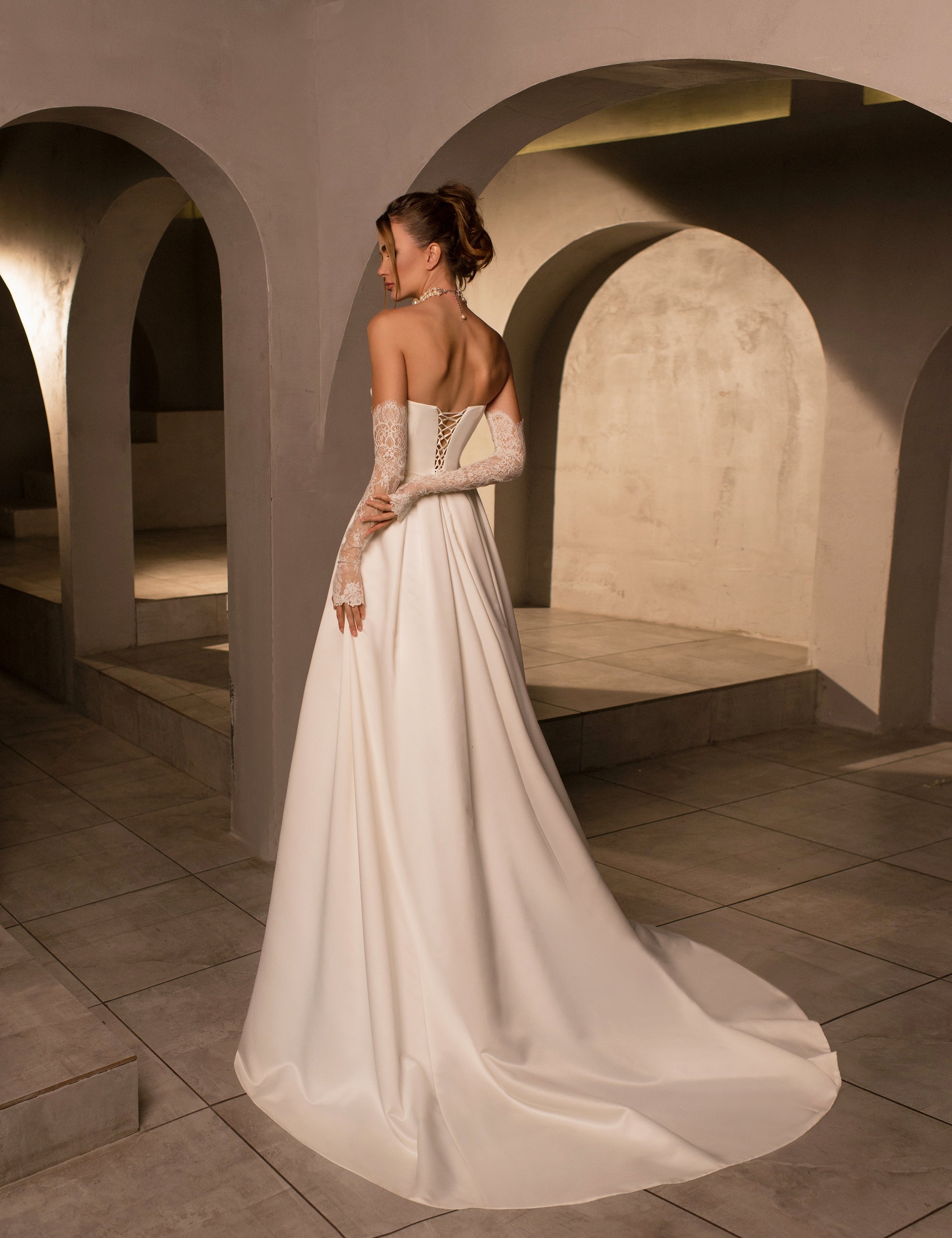 Exquisite Strapless Sweetheart A-Line Wedding Dress HAREM's Brides Exquisite Strapless Sweetheart A-Line Wedding Dress HAREM's Brides