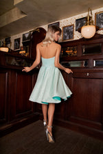 Short Sparkle Party Dress with Strapless Neckline