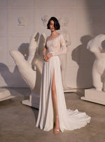 Vestido de noiva ombro único decote assimétrico