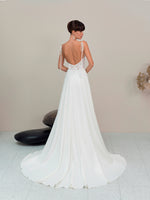 Spaghetti Strap Chic A-Line Wedding Dress