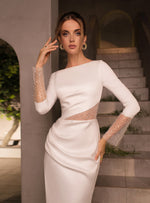 Classy Long Sleeve Mermaid Wedding Dress