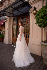 Long Sleeve A-Line Wedding Dress