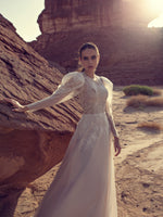 Long Sleeve A-Line Wedding Dress