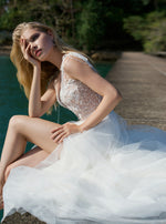 Sleeveless A-Line Sexy Wedding Gown