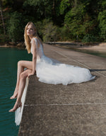 Sleeveless A-Line Sexy Wedding Gown