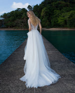 Sleeveless A-Line Sexy Wedding Gown