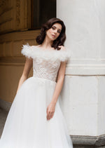 Off-Shoulder A-Line Wedding Dress