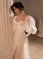 Juliet Sleeves A-Line Wedding Dress