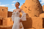 Femininity: Strapless Wedding Dress with Removable Sleeves