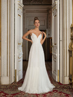 Spaghetti Strap A-Line Wedding Dress