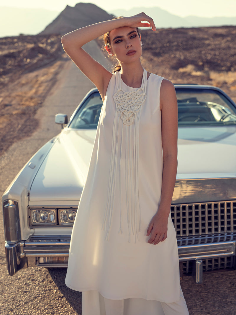 Traje de novia elegante de dos piezas