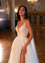 A-Line Wedding Dress With Angel Wings