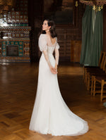 Robe de mariée exquise à manches longues