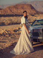 Vestido de novia elegante con bolero