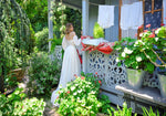 Vestidos de novia con corsé y mangas desmontables