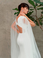Mermaid  Wedding Dress With Detachable Long Tulle Wings