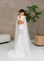 Mermaid  Wedding Dress With Detachable Long Tulle Wings