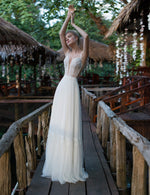 Spaghetti Strap A-Line Wedding Dress