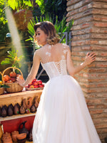 Vestidos de novia con corsé de corte A