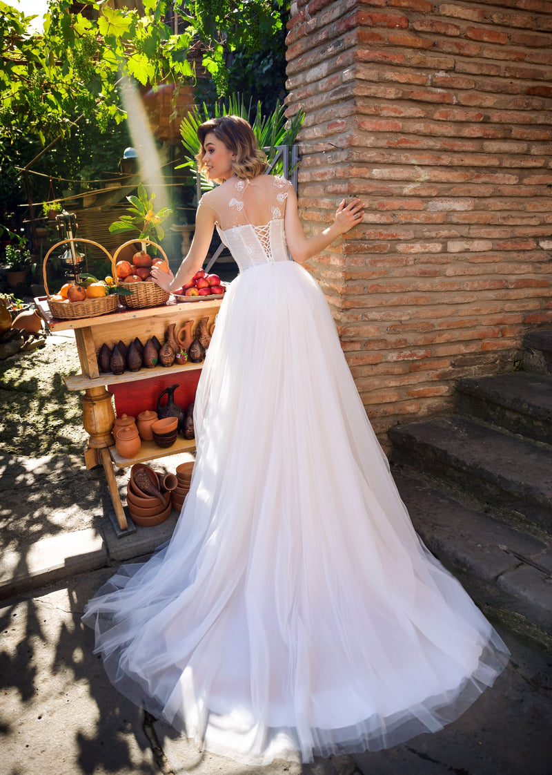 A-Line Corset Wedding Dresses