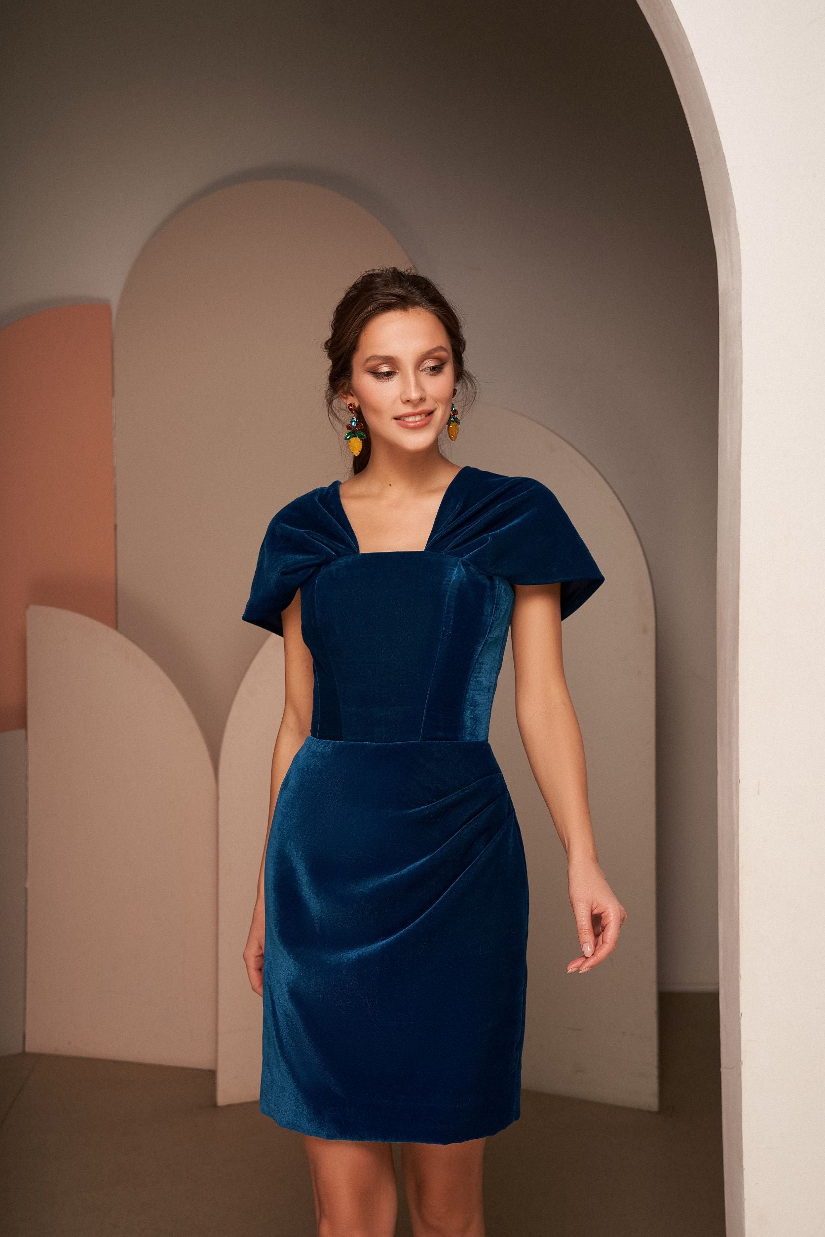 Mini Velvet Dress HAREM's Brides Mini Velvet Dress HAREM's Brides