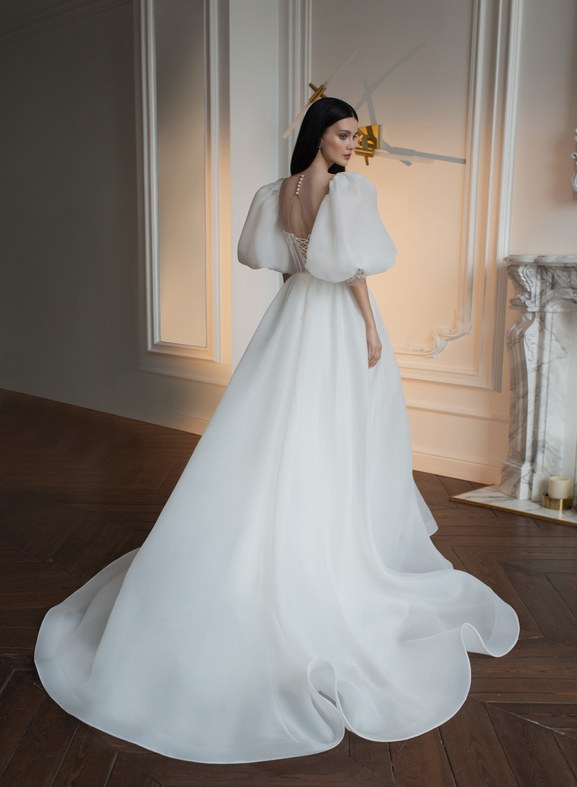 Puffy Wedding Gown Off The Shoulder Wedding Dresses Detachable Puffy Long Sleeve A Line Bridal Gown Puffy Wedding Gown Off The Shoulder Wedding Dresses Detachable Puffy Long Sleeve A Line Bridal Gown