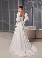 Long Sleeve A-Line Wedding Dress