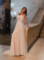 A-Line Spaghetti Strap Wedding Dress