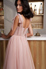 Sweetheart Dress with Shoulder Bow