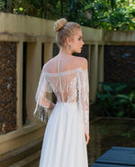 Long Sleeve Bohemian Wedding Dress