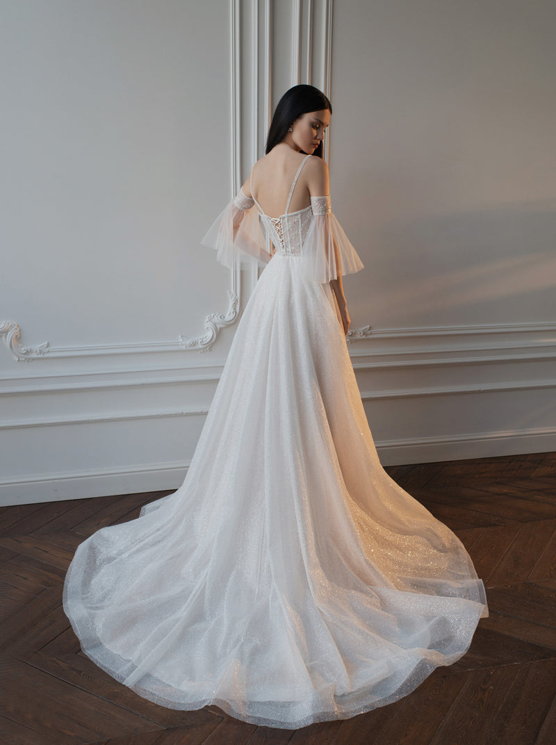 Spaghetti Strap Sweetheart Wedding Dress HAREM's Brides Spaghetti Strap Sweetheart Wedding Dress HAREM's Brides