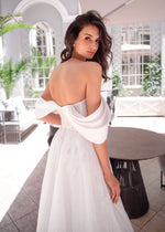 Off-Shoulder A-Line Wedding Gown