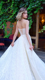 Strapless Lace Wedding Dress