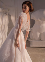 Unique Sleeveless A-Line Wedding Dress