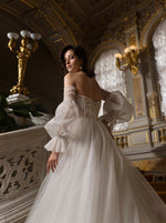 Robe de mariée chérie à manches amovibles