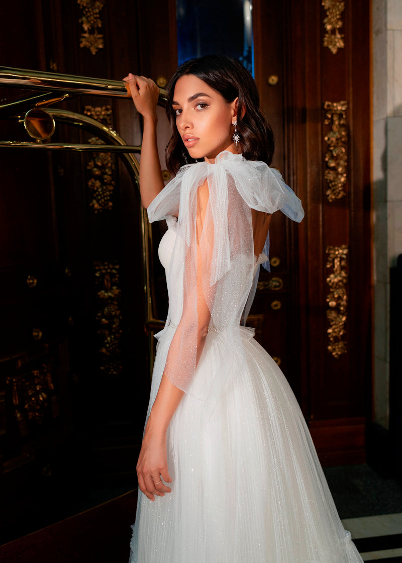 A-Line Convertible Wedding Dress with Bolero HAREM's Brides A-Line Convertible Wedding Dress with Bolero HAREM's Brides