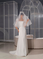 Minimalist Long Sleeve Wedding Dress