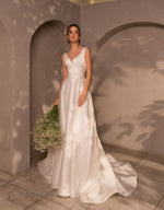 Petite Minimalist A-Line Wedding Dress