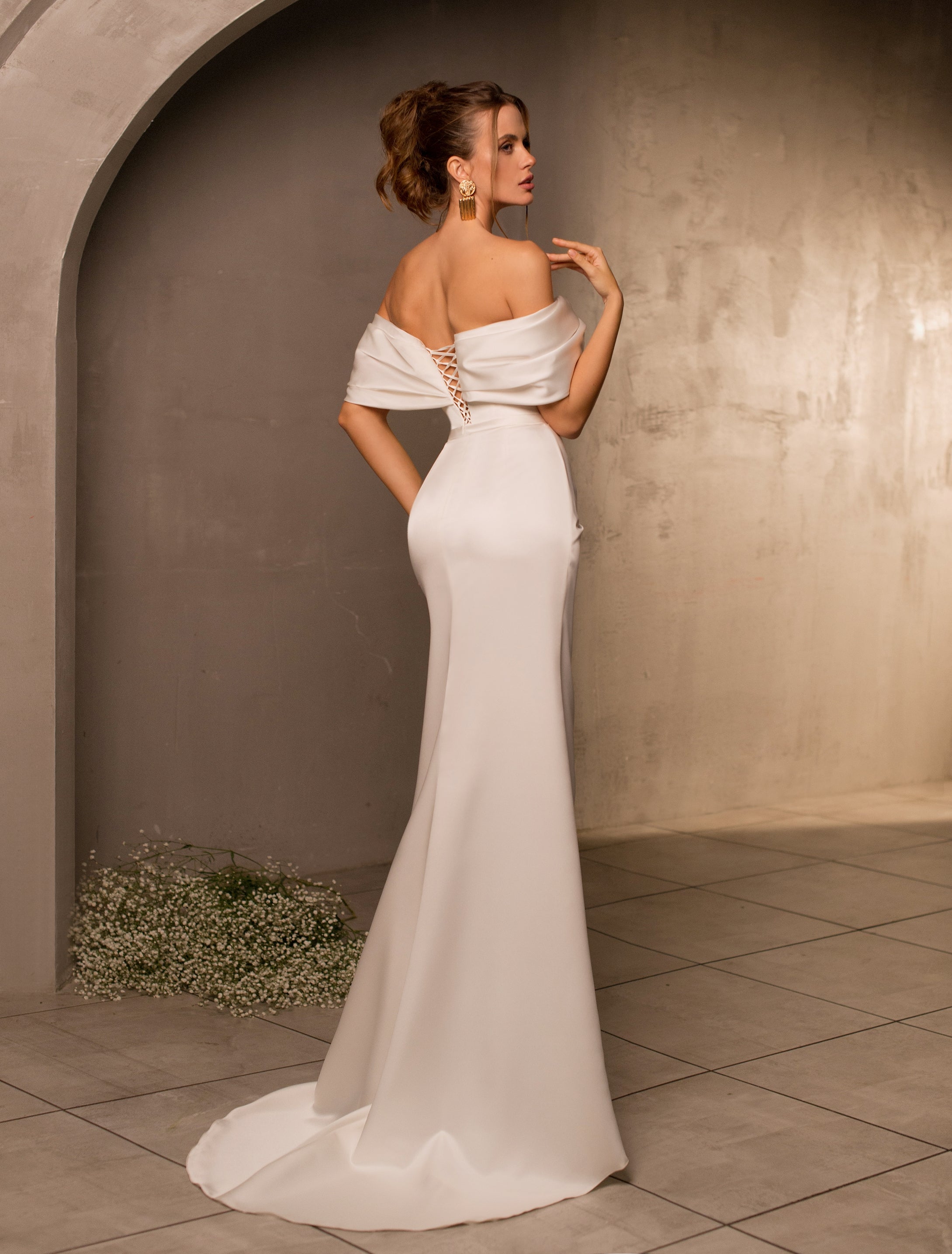 Sexy Off-Shoulder Mermaid Wedding Dress – HAREM's Brides