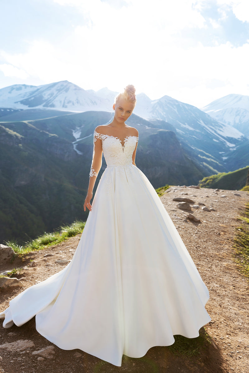 22 Illusion Wedding Dresses for Daring Brides