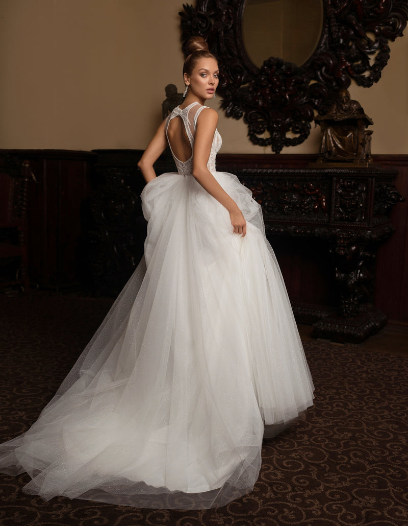 V-Neck A-Line Sleeveless Wedding Dress V-Neck A-Line Sleeveless Wedding Dress